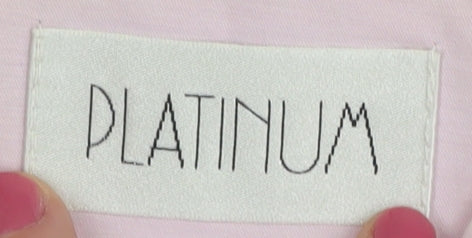 Womens UK Size 16 Platinum Pink Overcoat