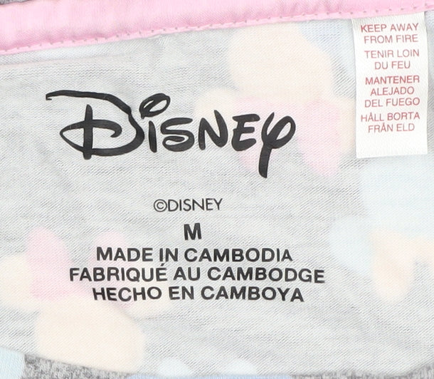 Disney Women’s Grey Pyjama Set M Graphic Print