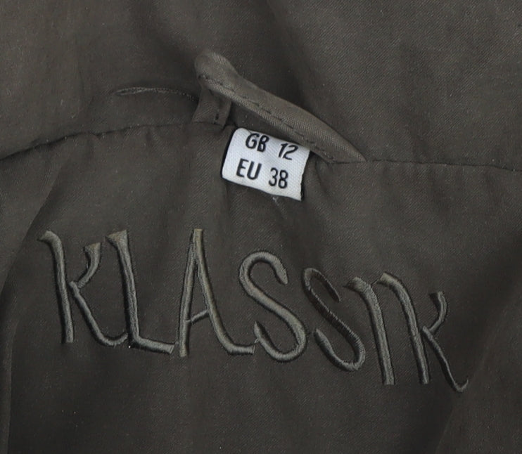 Womens UK Size 12 KLASSIK Brown Quilted Coat