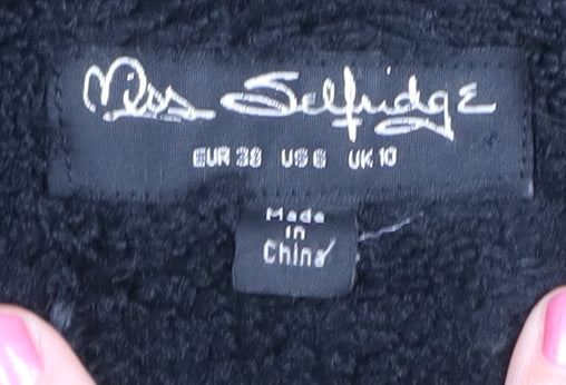 Womens UK Size 10 Miss Selfridge Green Parka Coat