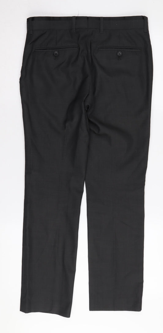 Topman Men's Black Dress Trousers S 30in Formal