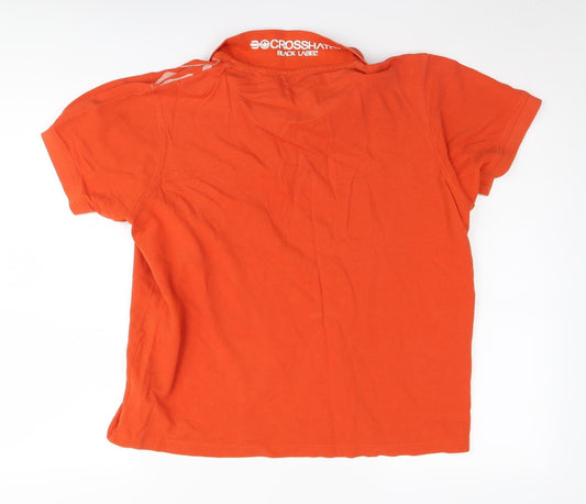 Crosshatch Men's Orange XL Polo Shirt