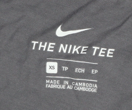 Nike Unisex Grey XS Athletic Tank for Gym Training