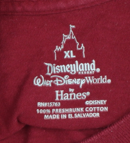 Hanes Boys Disney Red XL T-Shirt - Mickey & Friends Adventure