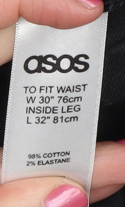 ASOS Women's Black Skinny Jeans L Slim Fit Denim