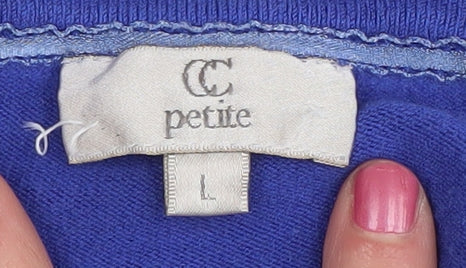 Womens UK Size L CC Blue Cardigan Jumper