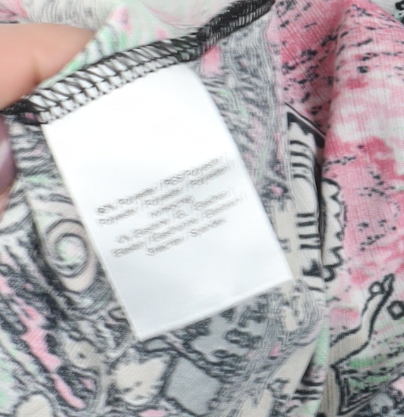 Marble Women's Multicoloured A-Line Midi Skirt