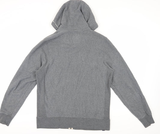 Mens UK Size L Lee Cooper Grey Full Zip Hoodie