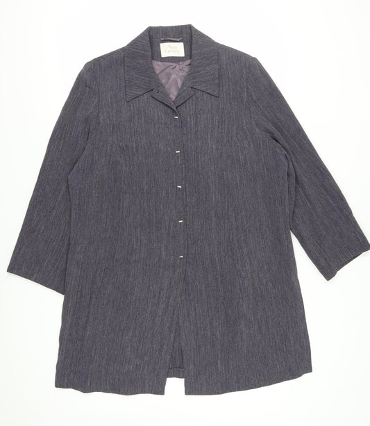 Womens UK Size 18 Ann Harvey Grey Overcoat