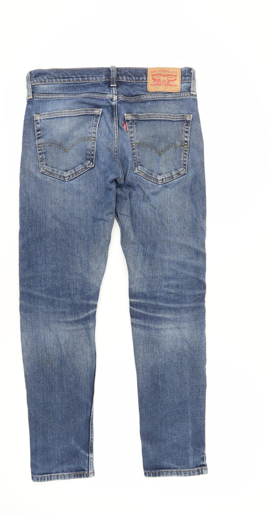 Levi's Men's Blue Straight Jeans 32W 32L Light Wash