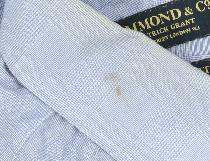 Mens UK Collar Size 16 Hammond & Co. Smart Blue Dress Shirt