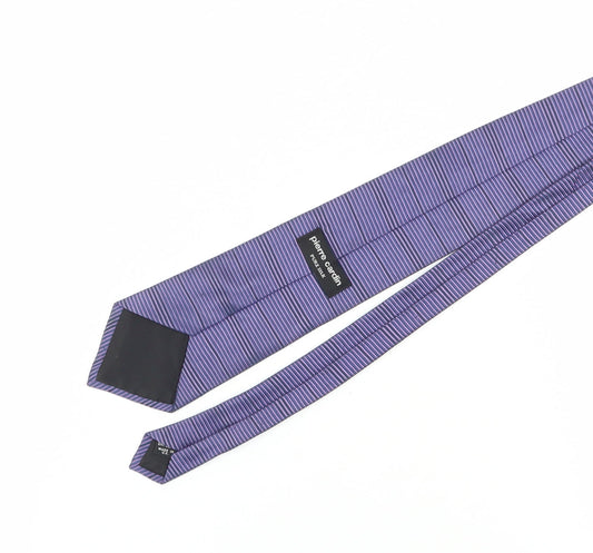 Pierre Cardin Men's Purple Striped Silk Tie