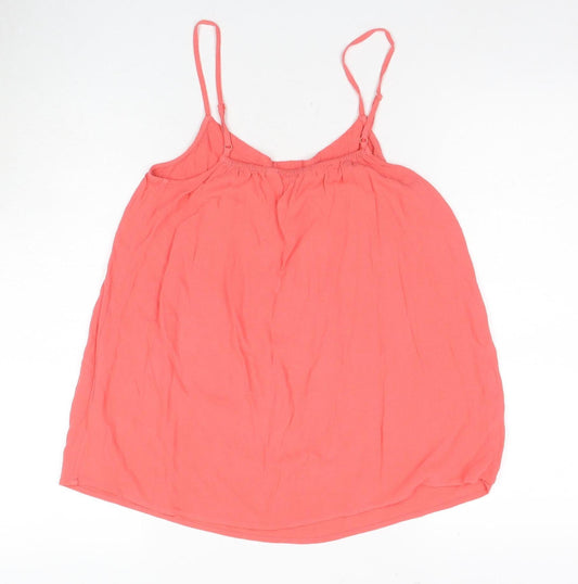 FatFace Women's Red Camisole Size 10 Viscose Knit Top