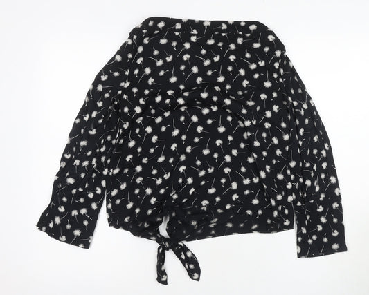 Womens UK Size 6 Jigsaw Black Blouse