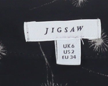 Womens UK Size 6 Jigsaw Black Blouse