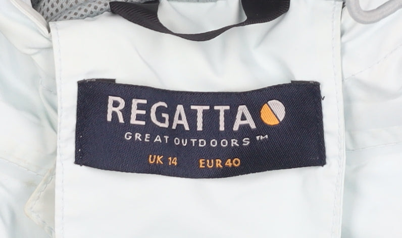 Womens UK Size 14 Regatta Blue Rain Coat
