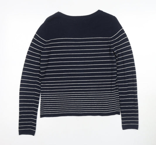 Womens UK Size 8 White Label Blue Pullover Jumper
