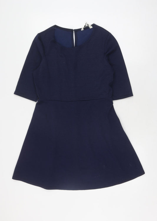 New Look Women's Blue A-Line Casual Dress Size 14