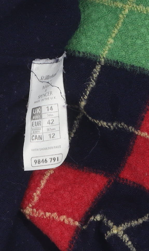 Womens UK Size 14 Marks and Spencer Multicoloured Pullover Jumper