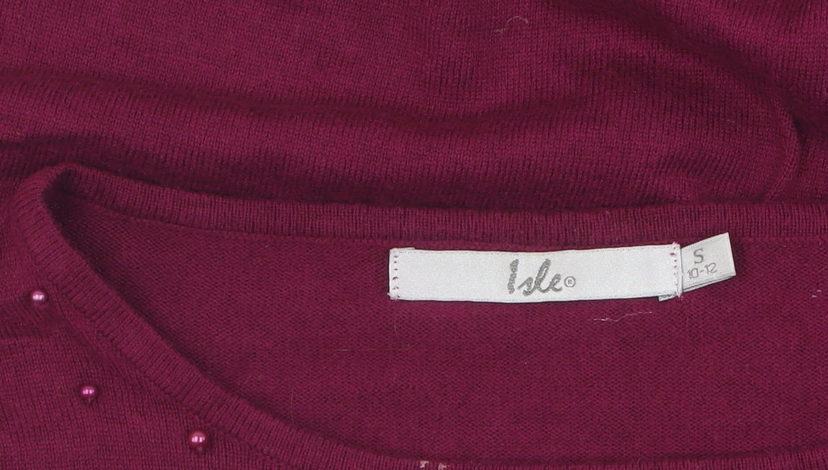 Isle Women's Red Beaded Top Size 10-12