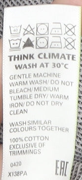 Marks and Spencer Men's 3XL Grey Striped T-Shirt