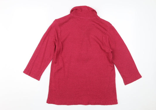 Womens UK Size 10 Honor Millburn Red Basic Blouse