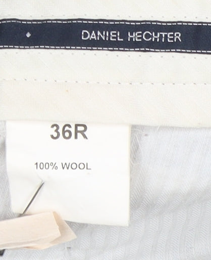 Daniel Hechter Men's Black Wool Dress Trousers 36