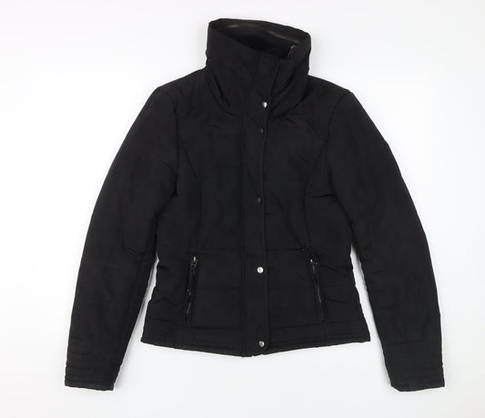 Womens UK Size S Jacqueline de Yong Black Puffer Jacket