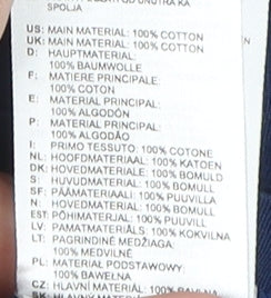 Adidas Men's Blue S Crew Neck T-Shirt, Cotton, Logo