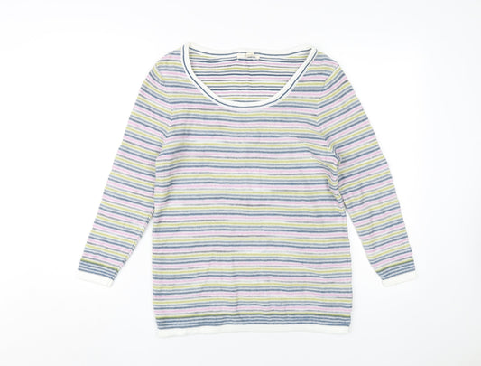 Womens UK Size 10 White Stuff Multicoloured Pullover Jumper