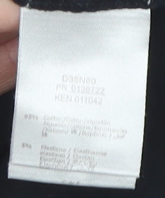 DKNY Women's Black Graphic Jersey Tank Top Size 6