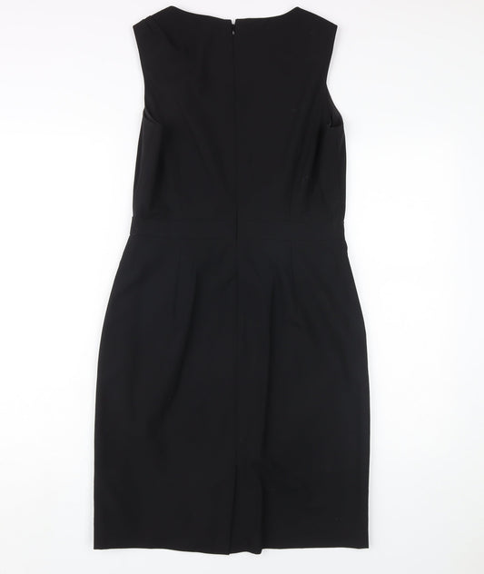 Banana Republic Women's Black Petite Wool Sheath Dress