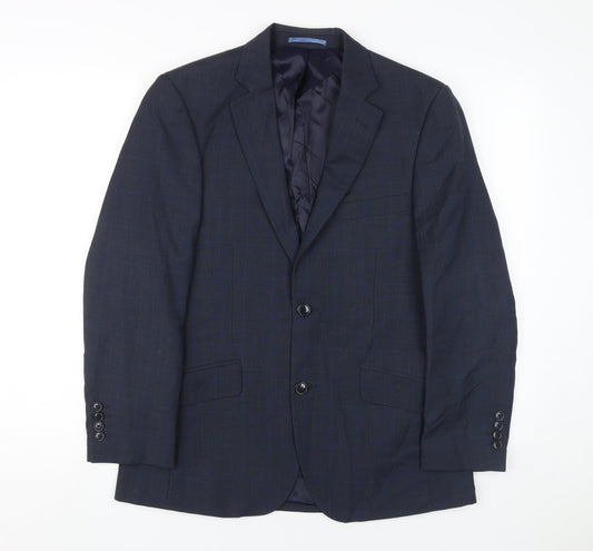 Mens UK Size 36 Austin Reed Regular Blue Suit Jacket