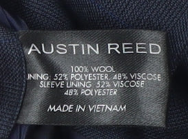 Austin Reed Men's Blue Blazer, 36S, Formal, Wool