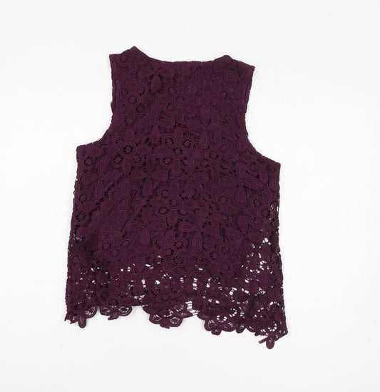 Womens UK Size 12 Dorothy Perkins Purple Tank
