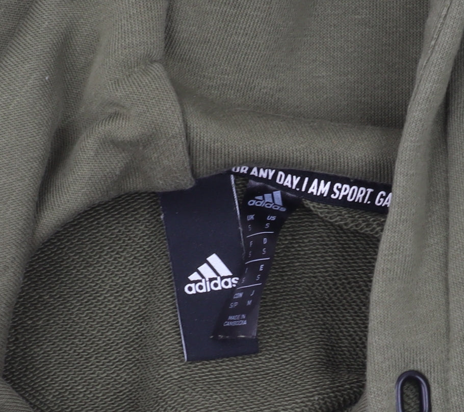Adidas Men's Green Pullover Hoodie S
