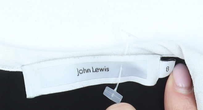 John Lewis Women's Black Shift Dress Size 8