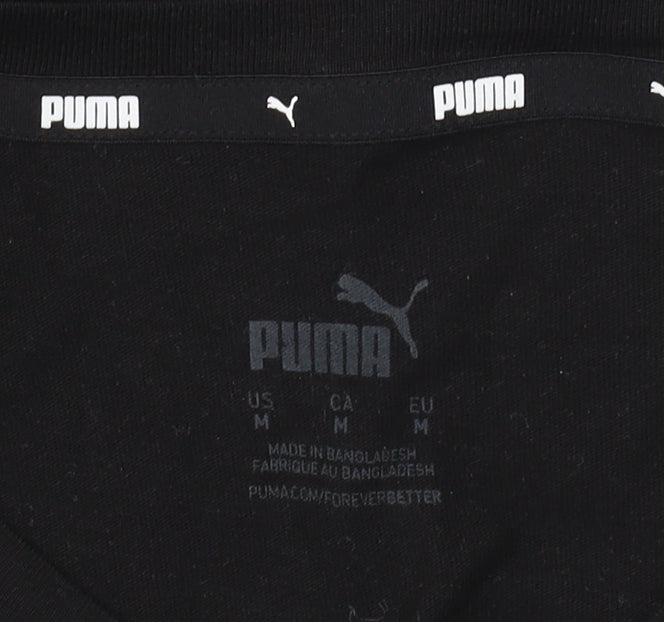 Womens UK Size M PUMA Black Basic T-Shirt