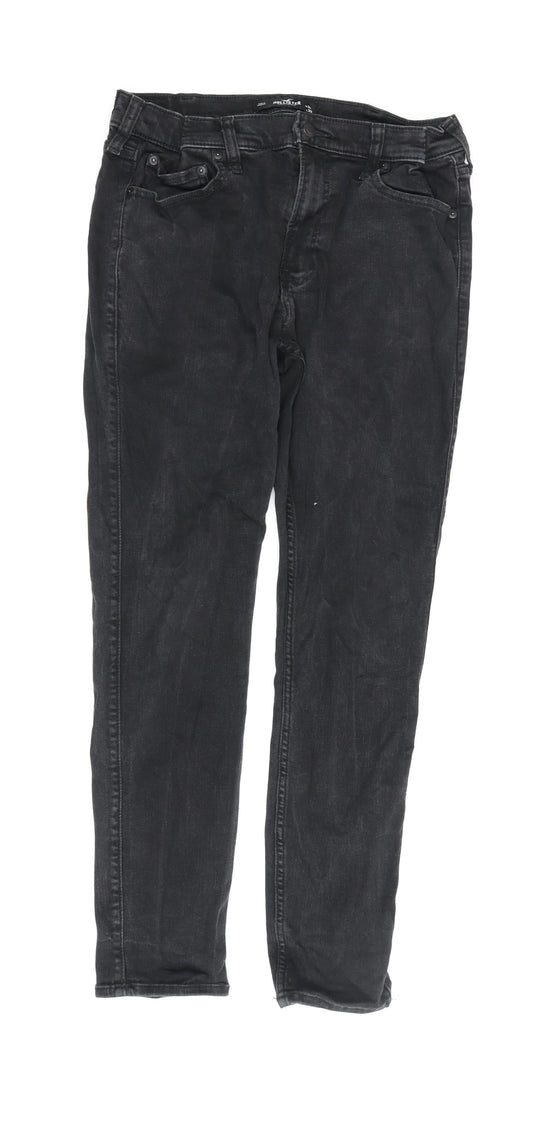 Hollister Men's Black Skinny Jeans Size 32