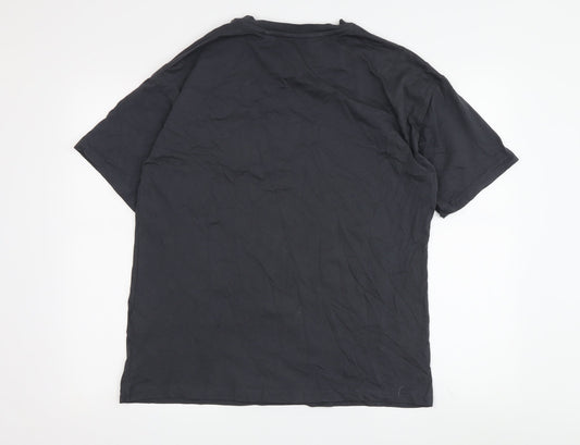 Womens UK Size S Barbie Black Basic T-Shirt