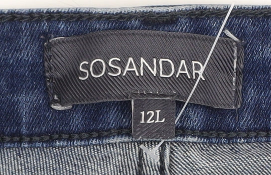Sosandar Women’s Blue Skinny Jeans Size 12 Tall