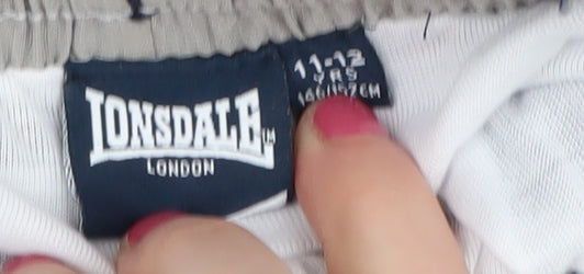 Lonsdale Boys Blue Track Pants 11-12 Years - Sports Style