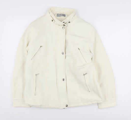 Womens UK Size 14 Wallis Ivory Basic Jacket