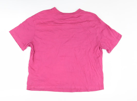 Womens UK Size M Nike Pink Basic T-Shirt