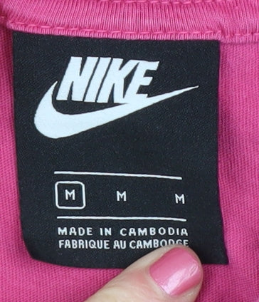 Womens UK Size M Nike Pink Basic T-Shirt