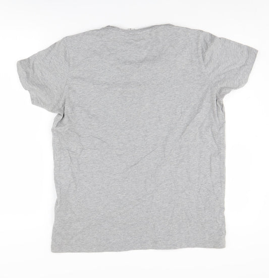 Unisex Adults UK Size M le coq sportif Grey Basic T-Shirt