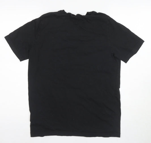 Puma Men's Black M Logo Sports T-Shirt