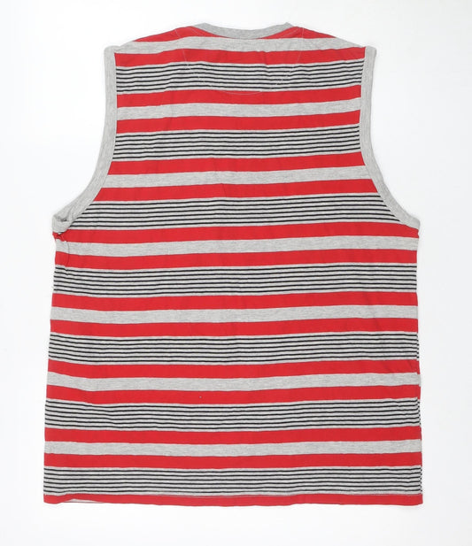 Pierre Cardin Men's Red XL Sleeveless T-Shirt