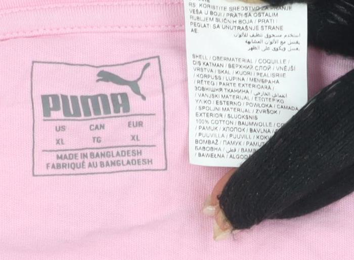 Womens UK Size 14 PUMA Pink Basic T-Shirt