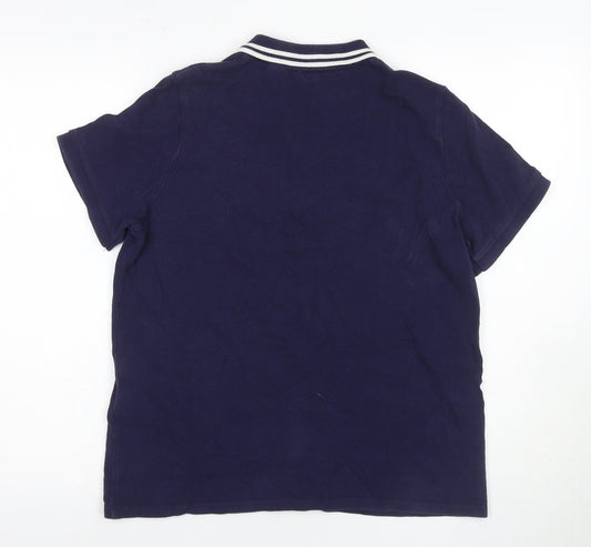 Levi's Men's Blue Polo Shirt Medium Short Sleeve